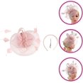 thumbnail image 2 of White Fascinator Fashion Headbands Fascinators Hat Flower Mesh Ribbons, 2 of 5