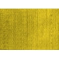 thumbnail image 1 of Ahgly Company Machine Washable Indoor Rectangle Abstract Yellow Contemporary Area Rugs, 2' x 5', 1 of 4