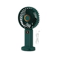 thumbnail image 3 of Mini ventilador portátil de 5 velocidades, ventilador de refrigeración personal, ventilador de escritorio pequeño personal Verde, 3 of 9