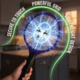 thumbnail image 6 of Gustave Electric Racket Fly Swatter Mosquito Bug Zapper Wasp Insect Killer Outdoor/Indoor Pest Control with 2 AA Batteries, Blue, 6 of 9