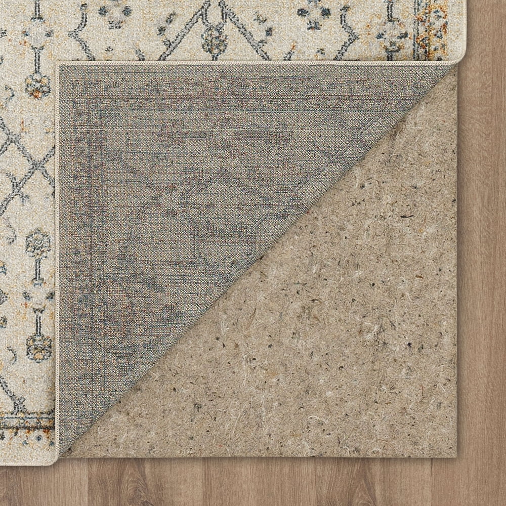 Mohawk Home Arete Floral Indoor Polyester Runner Rug, Cream, 2' x 8'
