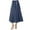 Blue, variant on Sngxgn Women's High Waist Ruched Bodycon Midi Skirt(Blue,S)