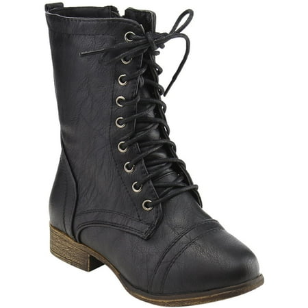 Link Beyonce-62K Girls Lace Up Combat Boots | Walmart Canada