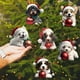 thumbnail image 1 of 6 colgantes con forma de árbol de Navidad, forma de perro, adorno navideño, trineo, libros navideños, adornos acrílicos, regalos para amantes de los libros, adornos navideños, etiqueta acrílica., 1 of 9