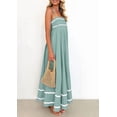 thumbnail image 3 of PRETTYGARDEN Women Summer Flowy Maxi Dress Casual Sleeveless Spaghetti Strap Ruffle Beach Long Dresses, 3 of 9