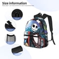thumbnail image 3 of Goofa The Nightmare Before Christmas Pattern Casual Backpack – School Backpack Lightweight & Ergonomic Design, Water-Resistant, Spacious & Comfortable, Travel, 3 of 6