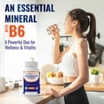 thumbnail image 6 of (2 pack) Vitamatic Magnesium Citrate 500mg per Serving - 180 Vegetarian Capsules (Provides 150 mg of Elemental Magnesium) - Added B6 for Maximum Absorption - Supports Muscle, Joint, and Heart Health*, 6 of 21