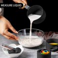 thumbnail image 3 of Juego de tazas y cucharas medidoras, cuchara precisa con mango de acero inoxidable apilable de 8 piezas Compatible con comida, 3 of 5