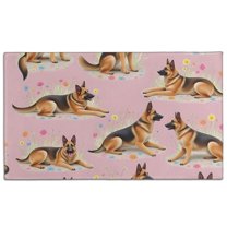 German Shepherd Door Rugs,Washable Non Slip Door Mats Indoor,Decorative Door Mats,Entry Mat Indoor for Entrance,Bedroom,Kitchen,Bathroom,17"x30"