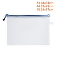 thumbnail image 3 of SagaSave Mesh Zip Pouch Document Bag Folders Letter File Pockets A3/A4/A5 for School Office Supplies Waterproof, 3 of 5