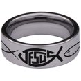 thumbnail image 4 of Ichthys Tungsten Carbide Ring, 4 of 9