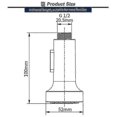 thumbnail image 3 of High Pressure Shower Head 2 Inches Anti-clog Anti-leak Fixed Showerhead Chrome With Adjustable Swivel Brass Ball Joint, 3 of 3
