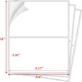 thumbnail image 3 of SJPACK Shipping Labels with Rounded Corner, 8.5 x 5.5 inches Half Sheet Self Adhesive Shipping Address Labels for Laser & Inkjet Printer, 50 Labels, 3 of 7