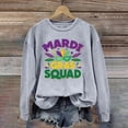 thumbnail image 2 of Baberdicy Women Mardi Gras Long Sleeve Pullover Tops Sweatshirt Casual Shirts, 2 of 4