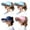 color mixing4, variant on TELOLY 4Pcs Mens Hat,Retractable Design Cowboy Hats for Women,Breathable Open-Top Cowboy Hat Men,Color Mixing1,4