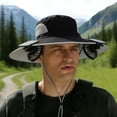 thumbnail image 2 of gcong 2-in-1 Hat Fan, Wide Brim Solar Fan Hat-Solar & USB Charging, Outdoor Sun Hat with 2 Fan, UPF50+, 2 of 5