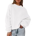 thumbnail image 1 of Suéter PRETTYGARDEN Oversized Otoño Invierno Blanco Mediano, 1 of 5