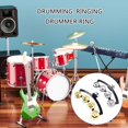 thumbnail image 2 of Metal Mountable Music Rhythm Tambourine With Single Row Bells Half Moon Hand Bells Rattle Drum Set Tambourine Easy To Use, 2 of 7