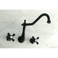 thumbnail image 2 of Kingston Brass KS1025AX Heritage Two-Handle Wall Mount Roman Tub Faucet, Oil Rubbed Bronze, 2 of 8