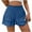 Blue, variant on hotojiny Shorts for Women Casual Summer Elastic High Waist Flowy Shorts Smocked Tiered Ruffle Shorts for Beach Vaction