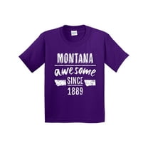 Inktastic Montana Awesome Since 1889 Youth T-Shirt