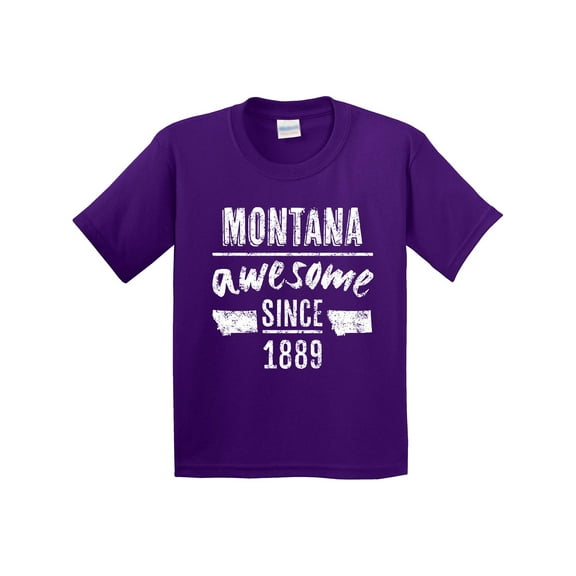 Inktastic Montana Awesome Since 1889 Youth T-Shirt