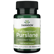 Swanson Full Spectrum Purslane 400 Milligrams 60 Veg Capsules