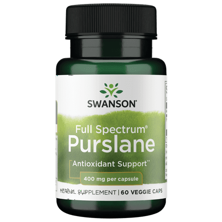 Swanson Full Spectrum Purslane 400 Milligrams 60 Veg Capsules