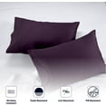 thumbnail image 4 of SGI Bedding 600 TC Pillowcase Set Plum Color 2 Piece King Size, 4 of 5