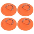 thumbnail image 1 of 4 Piezas D Anillo Parche PVC Inoxidable Acero Redondo Forma Naranja para Kayak, 1 of 1