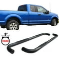 thumbnail image 3 of Ikon Motorsports Running Boards for 15 16 17 Ford F150 Super Cab 3 Inch Black Nerf Bar, 3 of 6