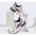 thumbnail image 5 of LUCKY STEP Lightweight Air Cushion Sneakers Mesh Running Walking Shoes,Red&Silver,Womens, 5 of 9
