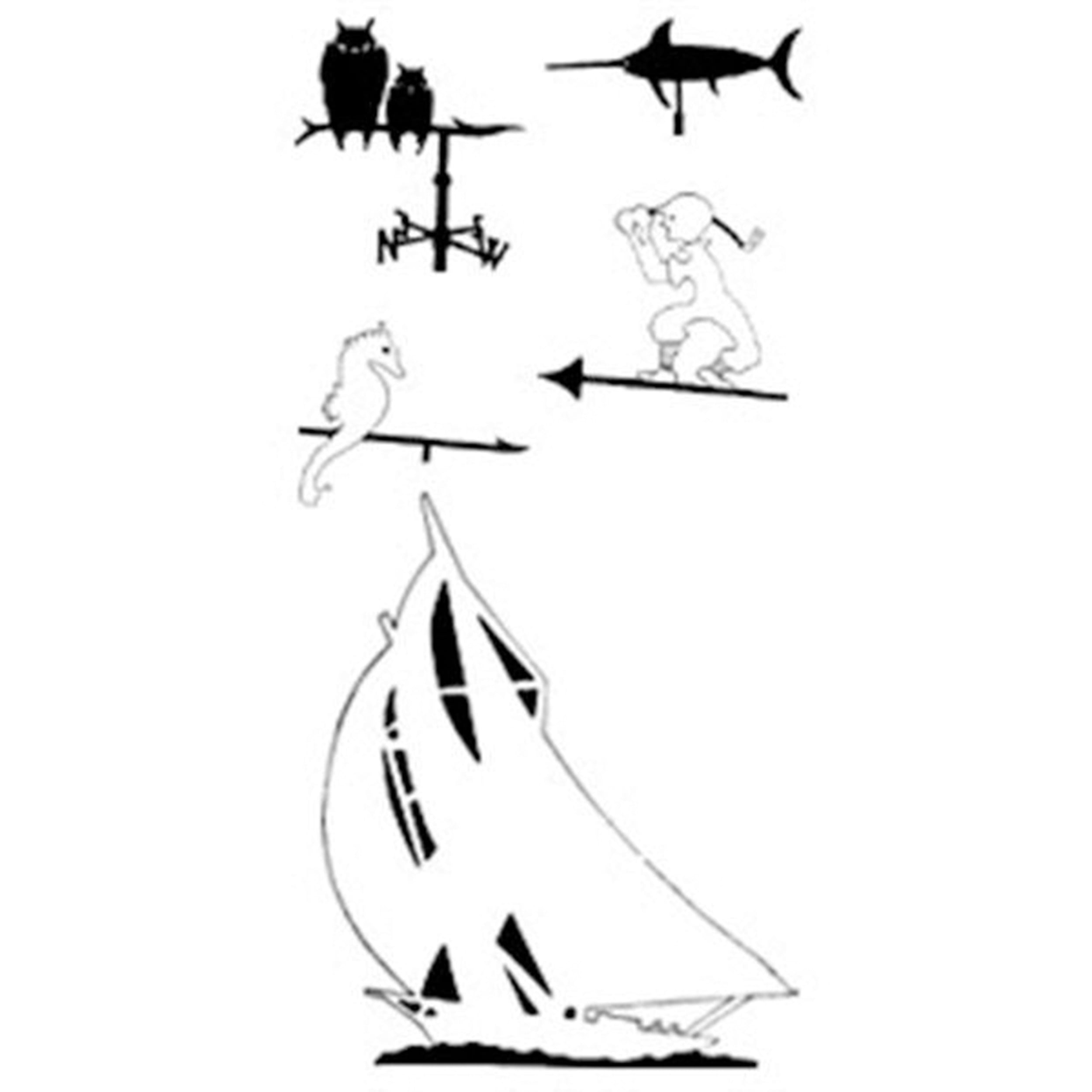 Woodworking Project Paper Plan to Build Weathervane by