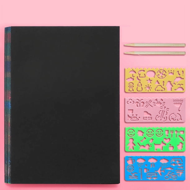Colorful scratch notes - party gifts, children's handicrafts (20 pieces ...