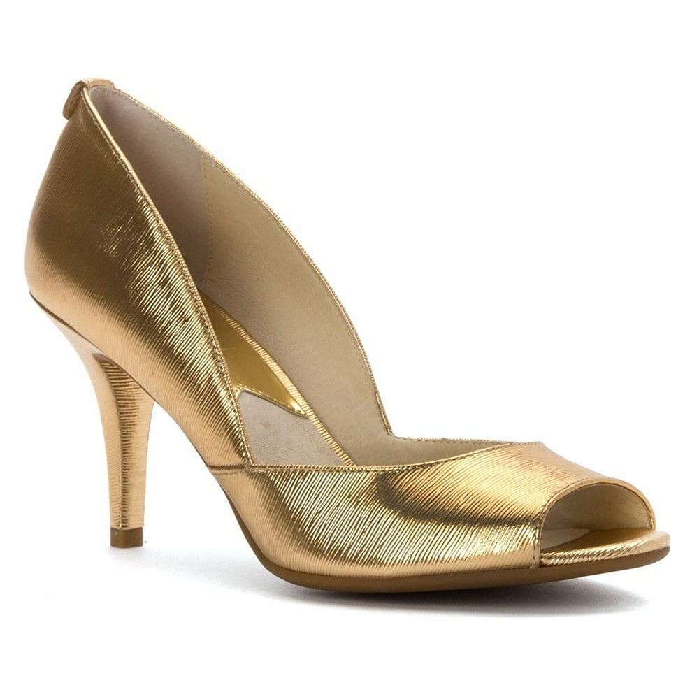 rose gold michael kors heels