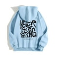 thumbnail image 7 of Women's Hoodies Sweatshirts Long Sleeve Pullover Hoodies Graphic Hoodie Blue Hoodies Woman Winter Hoodies for Women Preppy Clothes Teen Girl, 7 of 7