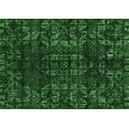thumbnail image 1 of Ahgly Company Indoor Rectangle Abstract Emerald Green Modern Area Rugs, 3' x 5', 1 of 4
