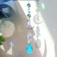 thumbnail image 4 of Clearance! Nomeni Ornaments Crystal Suncatcher Moon Star Gather Light Ornaments Flower Garden Window Hanging Ornaments Party Decorations Home Decor, 4 of 8