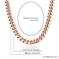 thumbnail image 5 of Teissuly Mens Miami Cuban Link Chain Necklace 12mm Prong Cuban Chain 18 Inch Length Hip Hop Jewely, 5 of 5