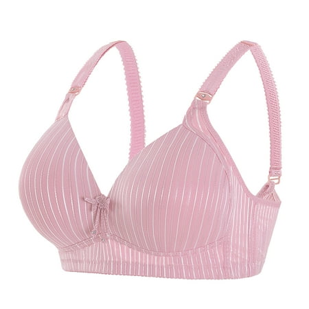 

Summer Clearance Bras for Women WJSXC Women Fashion Plus Size Bra Intimates Comfortable Breathable Underwear Pink XL