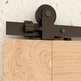 thumbnail image 3 of CCJH 7.5FT Sliding Barn Door Hardware Kit 22.5" Width Double Door T-Shaped, 3 of 8