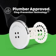 SinkShroom Chrome Edition Revolutionary Bathroom Sink Drain Protector Hair Catcher, Strainer, Snare