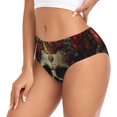 thumbnail image 2 of Balery Classical Rose Crown Skull Ropa Interior de Algodón para Mujer con Dibujo – Braguitas Cómodas y Elásticas, Estilo Clásico-Large, 2 of 6