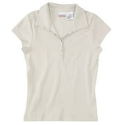 Juniors' Ribbed Snap Polo
