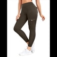 thumbnail image 2 of Leggings de Entrenamiento con Bolsillos para Mujer, Leggings de Levantamiento de Glúteos Ocultos, Pantalones de Yoga para Gimnasio. Marrón S, 2 of 6