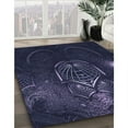 thumbnail image 2 of Ahgly Company Indoor Rectangle Patterned Deep Periwinkle Purple Area Rugs, 7' x 9', 2 of 6
