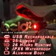 thumbnail image 5 of Luces traseras de bicicleta recargables por USB, luz trasera LED, 3 modos de luz, aptas para bicicletas de montaña, bicicletas de carretera, mochilas, impermeables., 5 of 5
