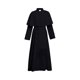 thumbnail image 2 of Disfraz de sacerdote de Halloween con collar cruzado unisex hombres mujeres sólido largo padre vicario vestido elegante prendas de vestir medieval-u, 2 of 4
