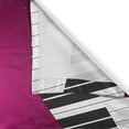 thumbnail image 3 of Ambesonne City Kitchen Curtains, Urban Bass Guitar Rock, 55"x39", Hot Pink Pale Grey Black, 3 of 3
