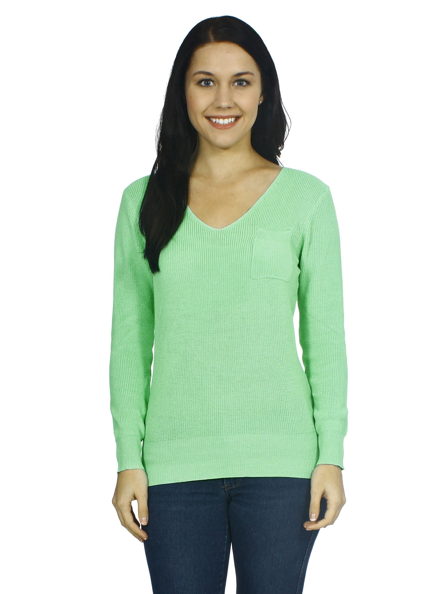 Simplicity Women's V-Neck Long Sleeve 